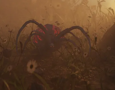 Frame from the Spider Zeke animation