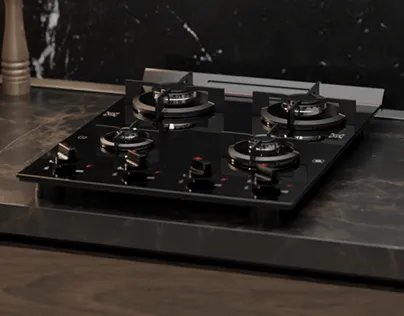 Concept render of a redesigned gas stove interface