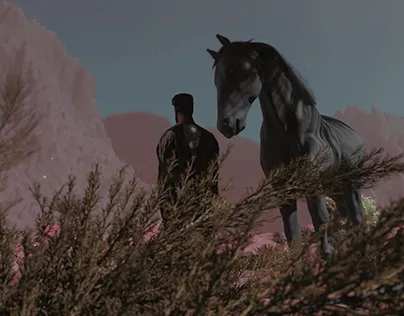 Scene visualization inspired by the film Shirin